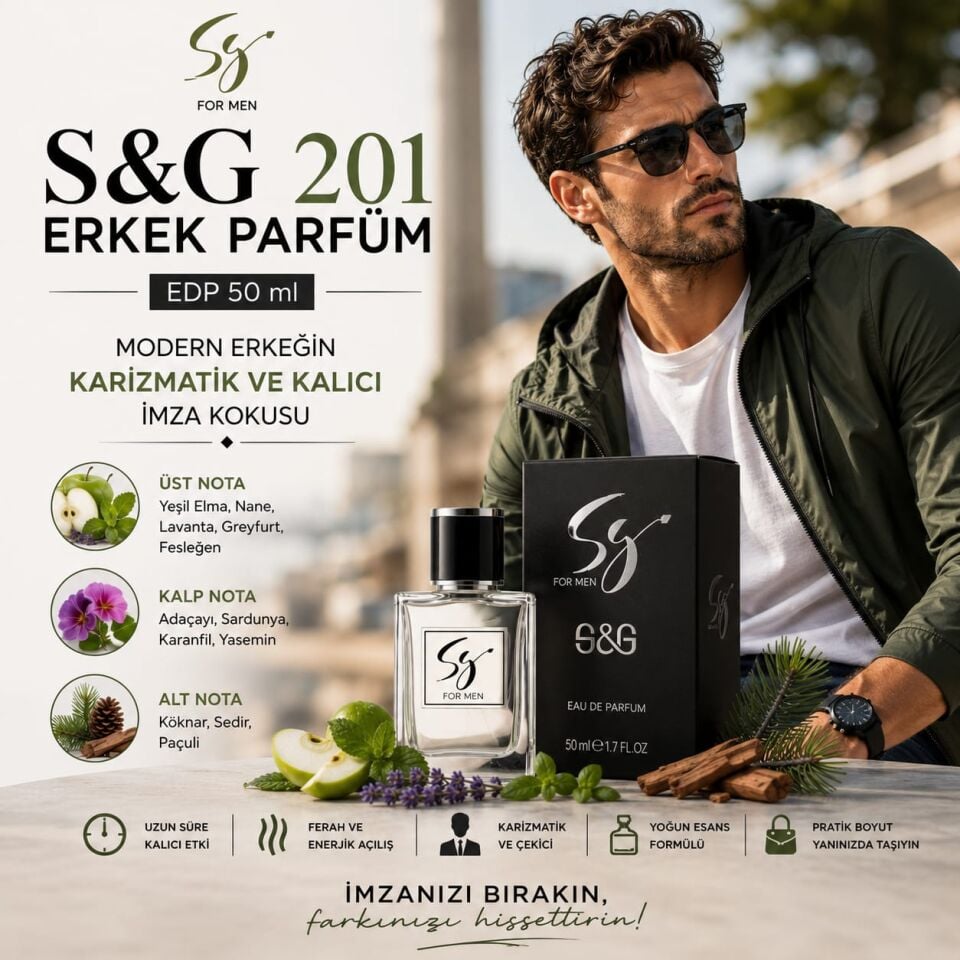 S&G 201 ERKEK PARFÜM EDP 50 ml