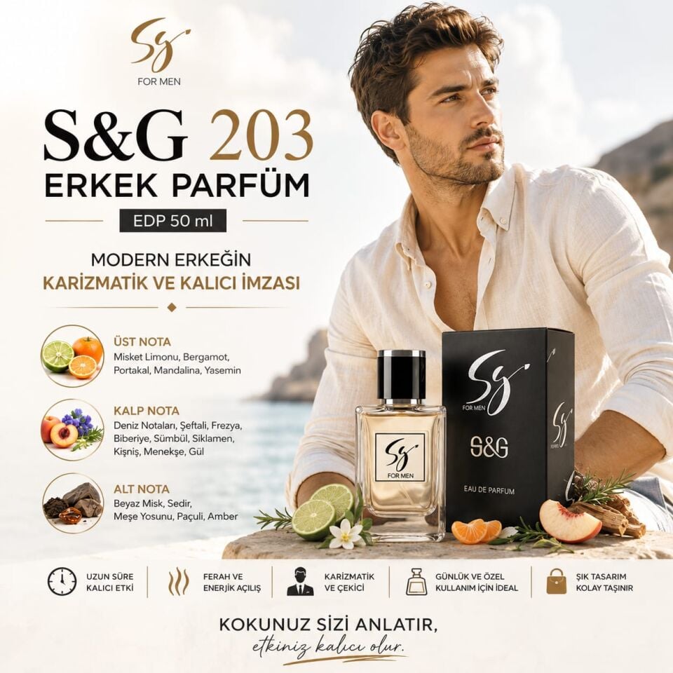 S&G 203 ERKEK PARFÜM EDP 50 ml