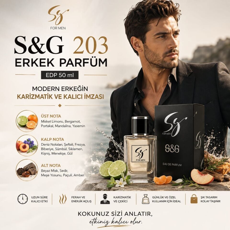 S&G 203 ERKEK PARFÜM EDP 50 ml