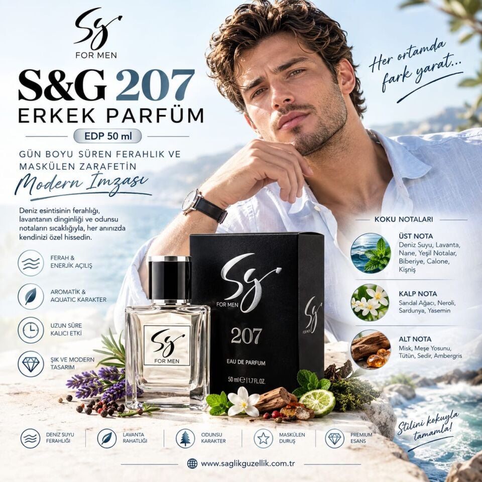 S&G 207 ERKEK PARFÜM EDP 50 ml