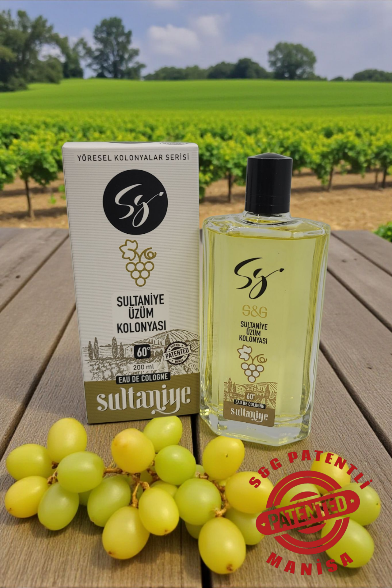 SULTANİYE ÜZÜM KOLONYASI CAM ŞİŞE 200 ml