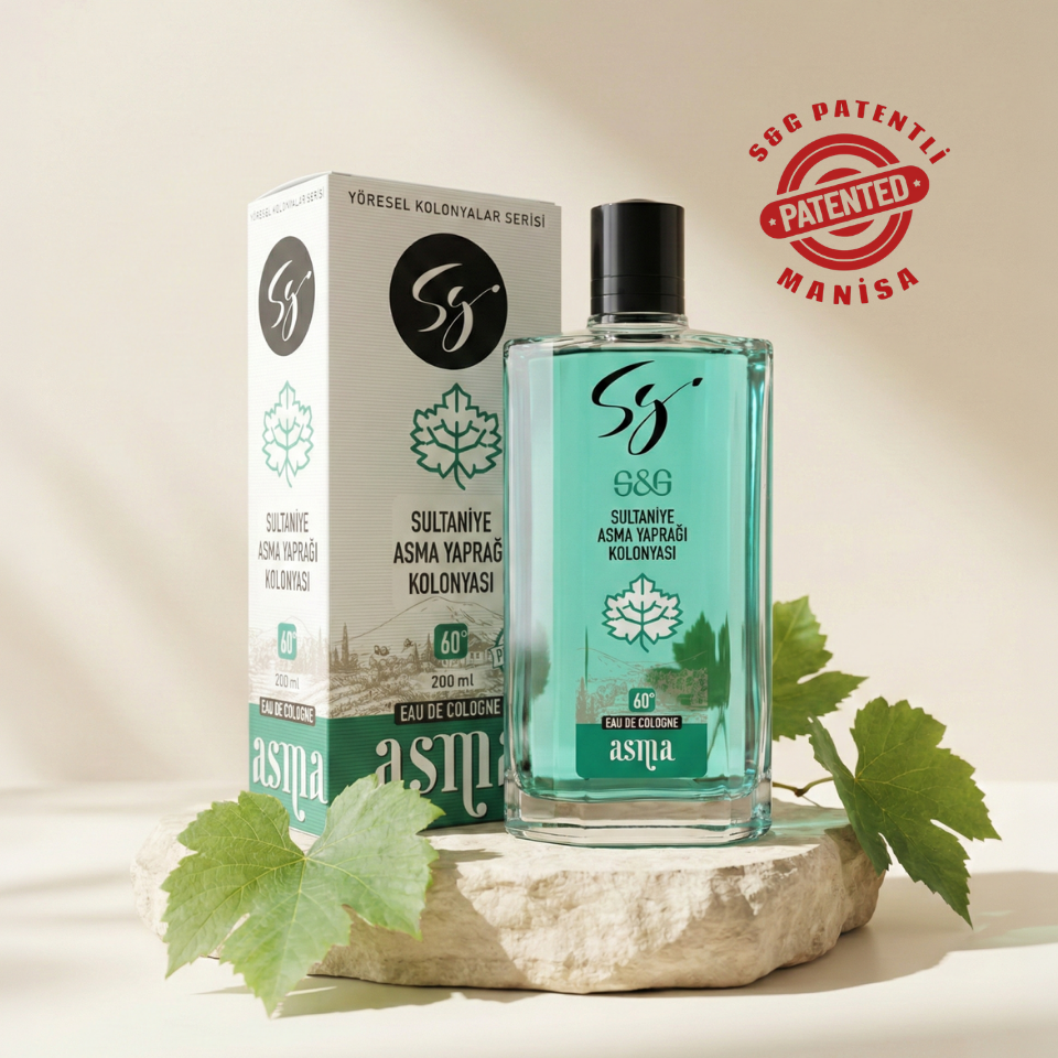 SULTANİYE ASMA YAPRAĞI KOLONYASI CAM ŞİŞE 200 ml