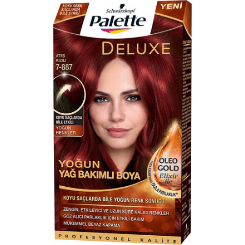 PALETTE SET 7-887 ATEŞ KIZILI SAÇ BOYASI