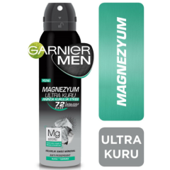 GARNİER MEN MAGNEZYUM ULTRA KURU SPREY DEODORANT 150 ml