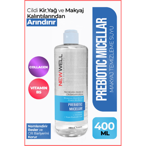 NEWWELL PREBIOTIC MICELLAR - MAKYAJ TEMİZLEME SUYU 400 ml
