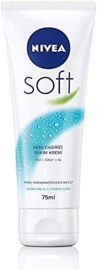 NIVEA SOFT NEMLENDİRİCİ BAKIM KREMİ EL VÜCUT YÜZ 75 ml