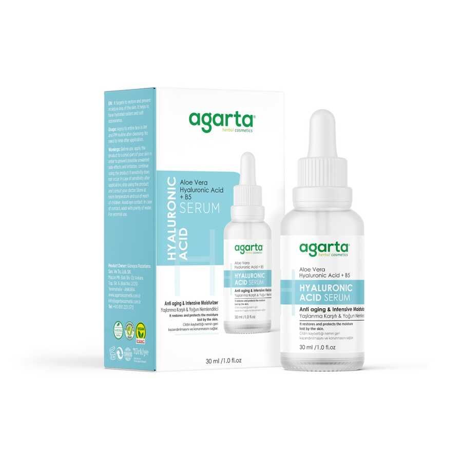 AGARTA YAŞLANMA KARŞITI YOĞUN NEMLENDİRCİ BAKIM SERUMU (Hyaluronic Acid+ B5)