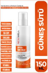 NEWWELL GÜNEŞ SÜTÜ YÜKSEK KORUMA SPF50+,HYALURONIC ACID 150 ML