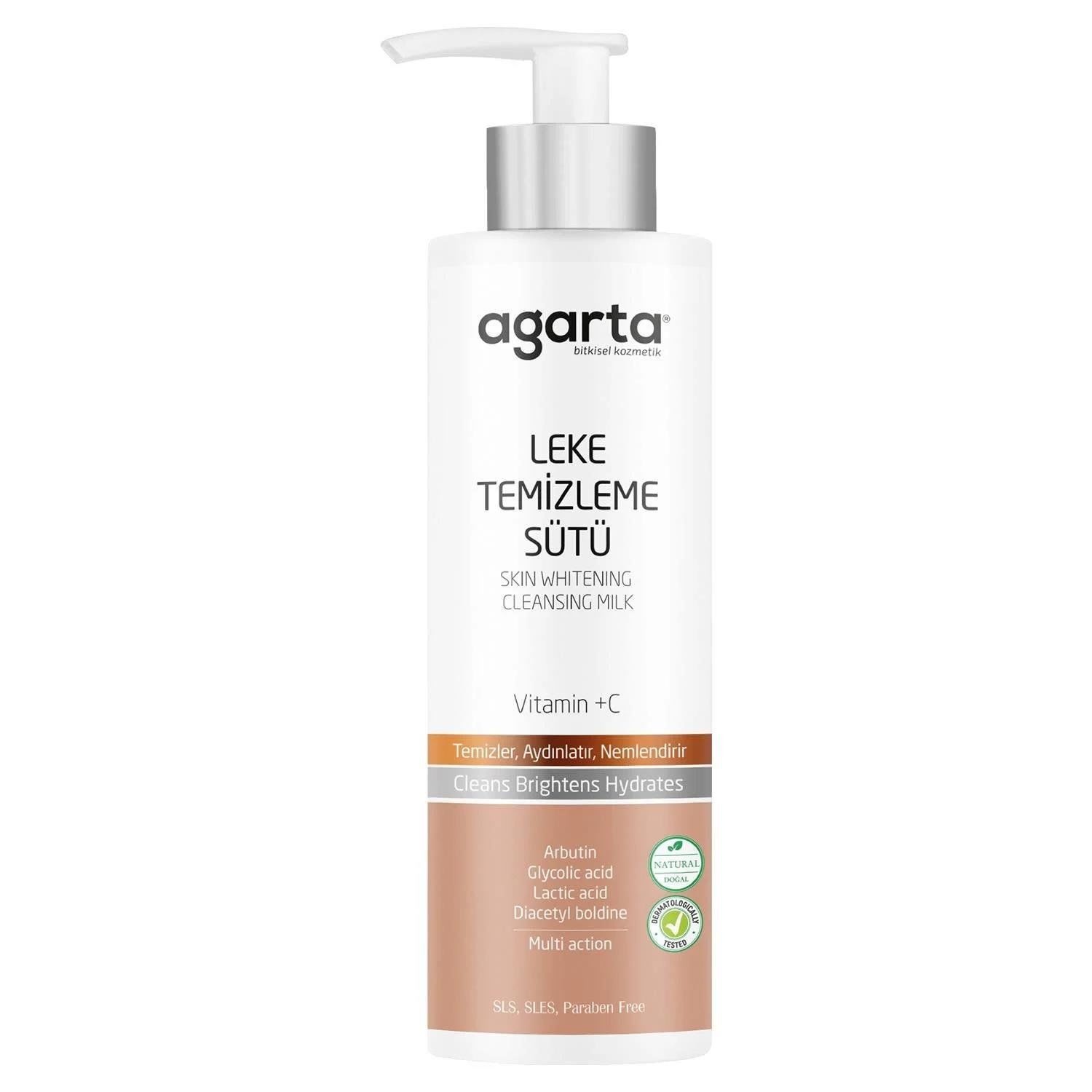 AGARTA DOĞAL LEKE BAKIM VE CİLT TEMİZLEME SÜTÜ 225ML