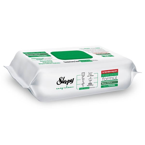 SLEEPY EASY CLEAN BEYAZ SABUN KATKILI YÜZEY HAVLUSU 100 YAPRAK