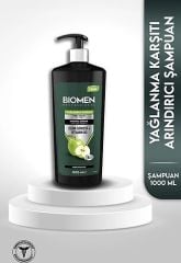 Biomen Professional Elma Sirkesi&vitamin B3 Yağlanma Karşıtı Arındırıcı Şampuan 1000 Ml