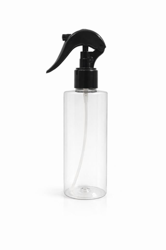 250 CC TRİGER VALF YUVARLAK SİYAH SPREY BOŞ PET ŞİŞE