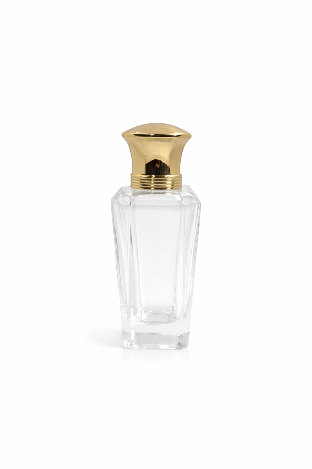 50 CC BAYAN PARFÜM ŞİŞESİ, GOLD VALF, GOLD KAPAK