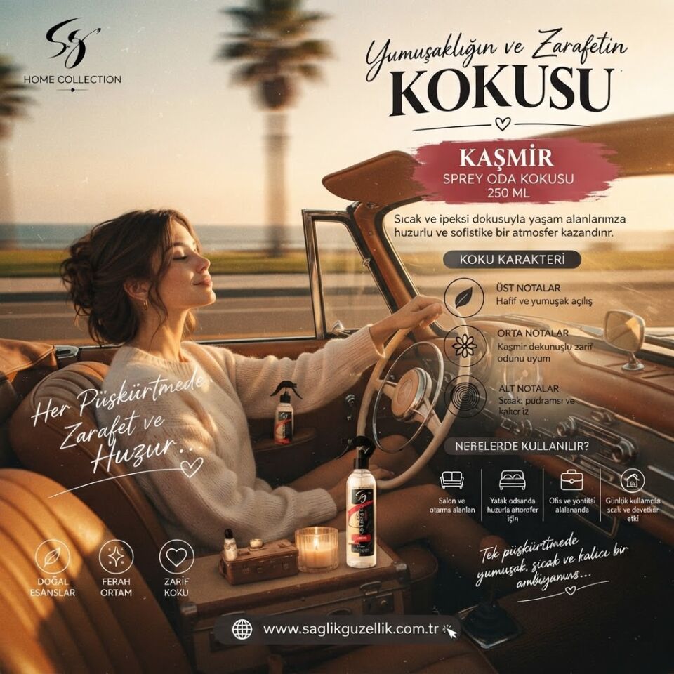 KAŞMİR SPREY ODA KOKUSU 250 ML