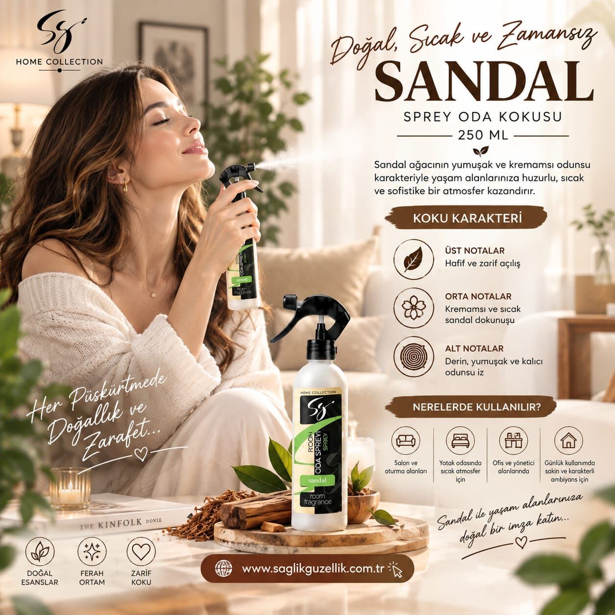 SANDAL SPREY ODA KOKUSU 250 ML