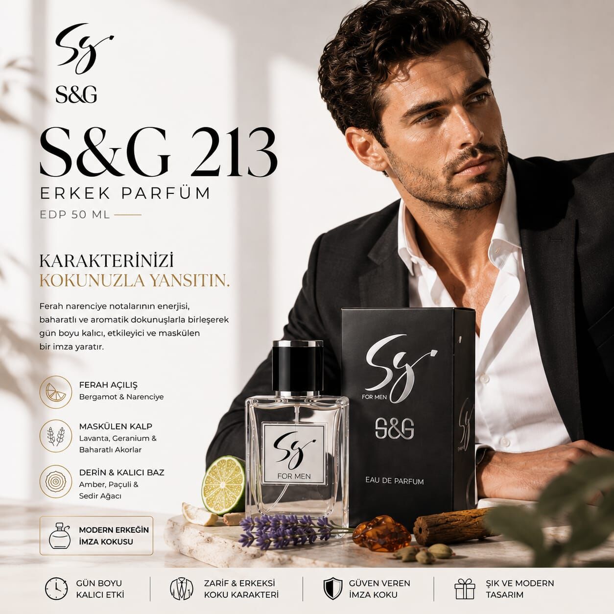 S&G 213 ERKEK PARFÜM EDP 50 ML