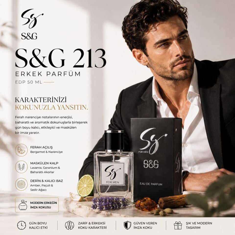 S&G 213 ERKEK PARFÜM EDP 50 ML