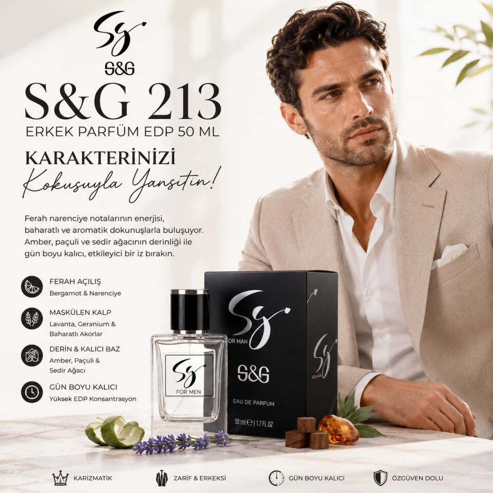 S&G 213 ERKEK PARFÜM EDP 50 ML