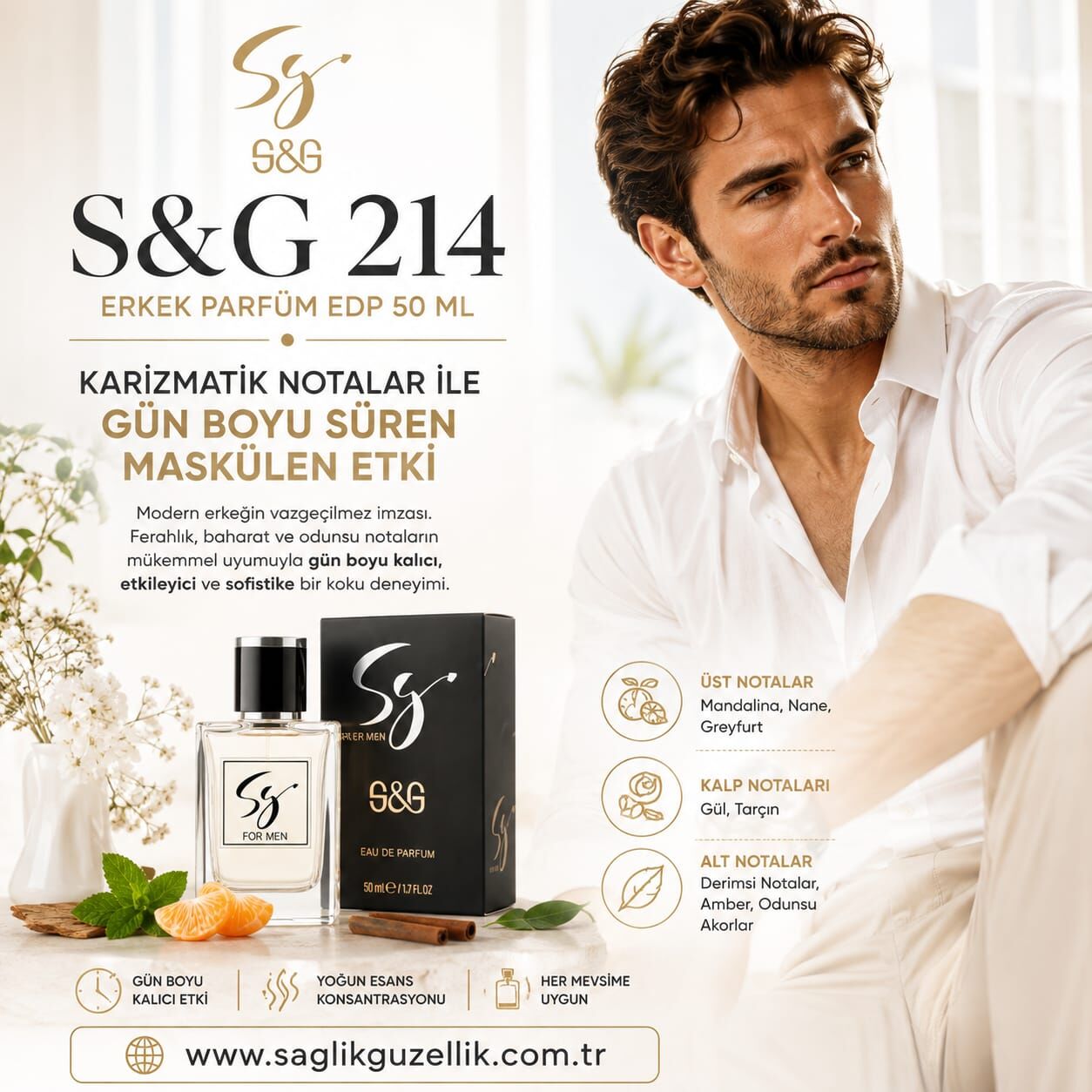S&G 214 ERKEK PARFÜM EDP 50 ML