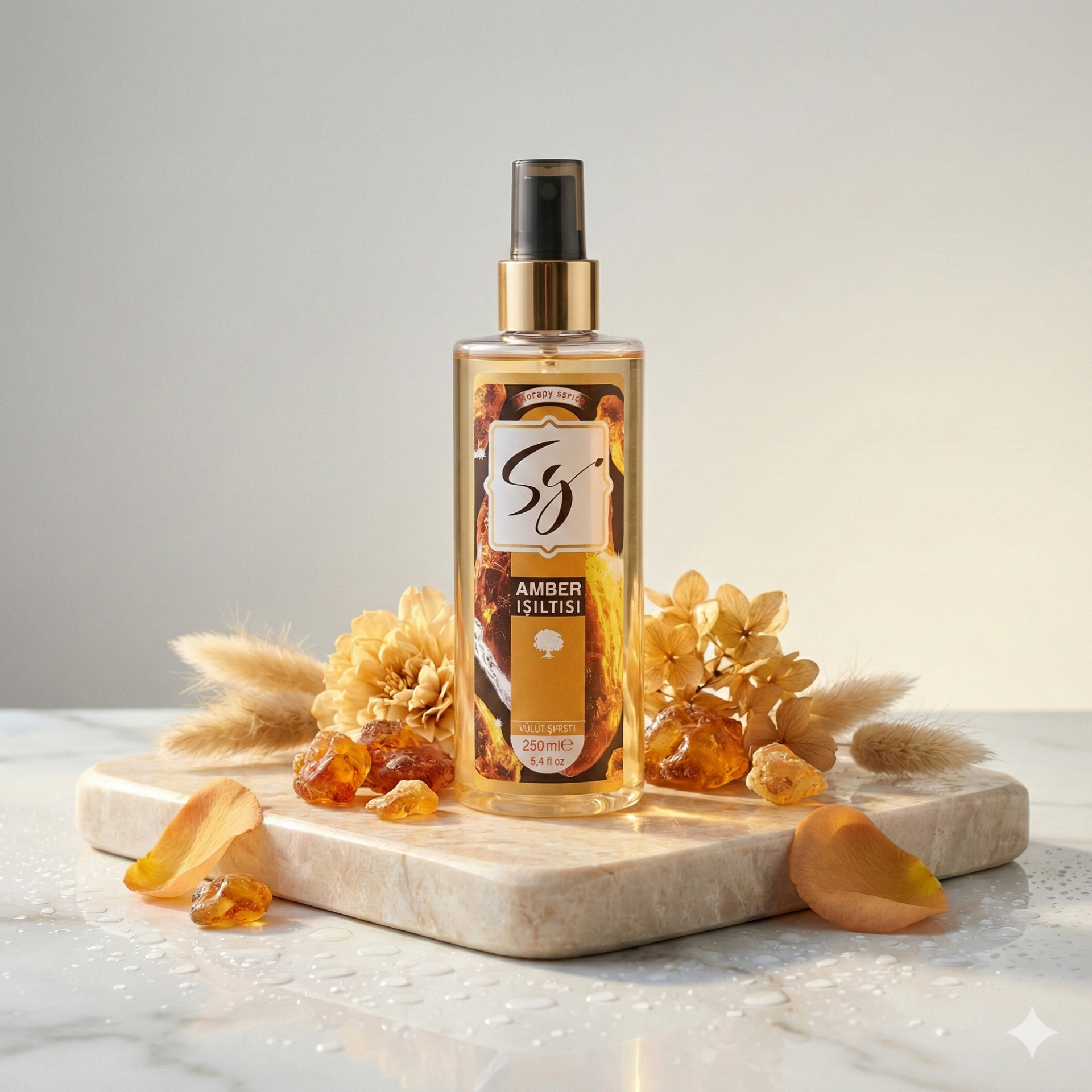 AMBER IŞILTISI VÜCUT SPREYİ 250 ML