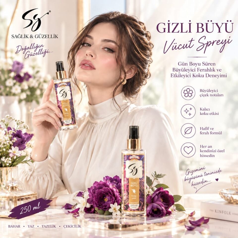 GİZLİ BÜYÜ VÜCUT SPREYİ 250 ML