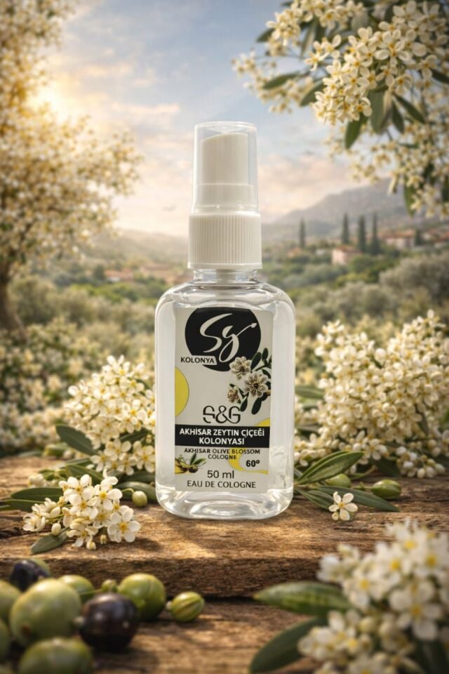 S&G AKHİSAR ZEYTİN ÇİÇEĞİ KOLONYASI 50 ML SPREY ŞİŞE
