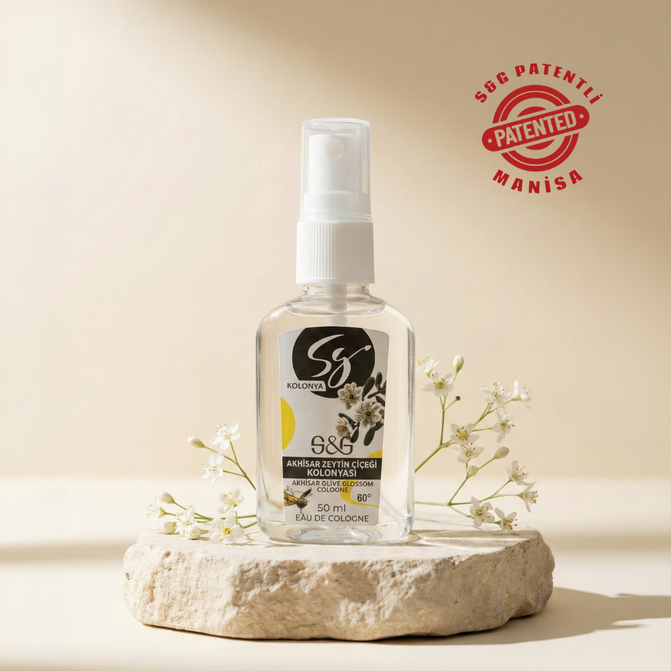 S&G AKHİSAR ZEYTİN ÇİÇEĞİ KOLONYASI 50 ML SPREY ŞİŞE